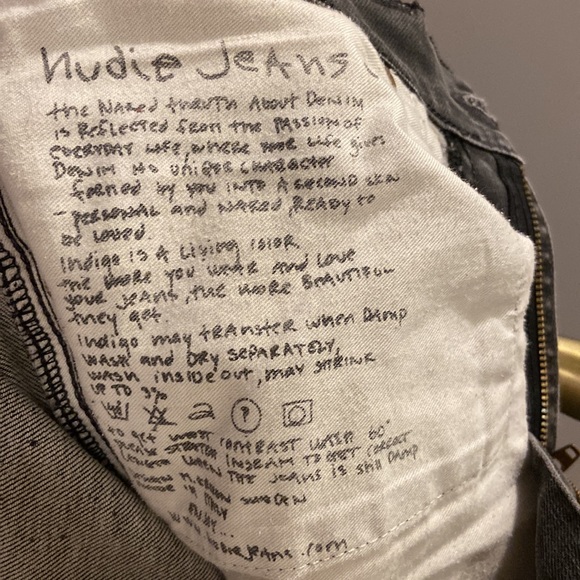 Nudie Jeans Co | NJ2976 | Slim Jim Dry Black Coated | Size 31W 32L - Picture 7 of 13